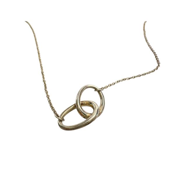 Tiffany and Co. 1837 Elsa Peretti Double Loop Necklace 15" - Picture 1 of 14